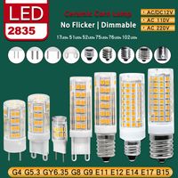 Wholesale G4 G9 G5 GY6 G8 E11 E12 E14 E17 B15 Dimmable LED Bulb Ceramic Corn Lights No Flicker SMD Lamp Lighting Bulbs AC V angle with Low Energy Consumption