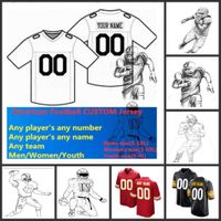 Wholesale CUSTOM Jersey American Football All Team Customized Any Name Number color Size S XL Mix Order Men Women Youth Kids Stitched jerseys