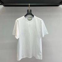 Wholesale Plus Size M XL t shirt Men and woman Women s clothing luury sumptuousness White print cotton top quality neck color shirts for man Casual Designer
