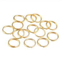 Wholesale 200pcs mm Gold Open Jump Rings Double Loops Split Rings Connectors For Jewelry Findings Making DIY Supplies T2