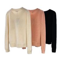 Wholesale Designer Pullover Women s Sweaters high quality retro letter jacquard Hollowed out crew neck jumper cardigans knitted cashmere sweater women fall clothes coats