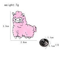 Wholesale Cartoon Sheep Brooch Decorative Alloy Badges for Kids Backpack Hard Enamel Pin Buckle Collection Jewelry Gift Bag Jean Denim Coat RRE12138