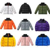 Wholesale Nuptse jacket winter mens good qaultiy down cotton jacket fashion embroidery jackets couple thick warm men and women coats Black cotton padded clothes