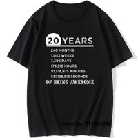 Wholesale Men s T Shirts Vintage th Birthday Gift Idea T Shirt Years Old Of Being Awesome Anniversary T Shirt Cotton Men Party Present Tops Tees