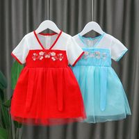 Wholesale Girl s Dresses Baby Girl Hanfu Skirt Summer Years Old Child Super Fairy Net Gauze Children s Western Style Chinese Princess Dre