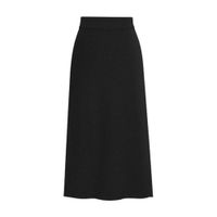 Wholesale Womens Black Knitted Skirt Plus Size XL XL Elastic High Waist Knitting Winter Long Skirts Slim Fit Bodycon Knitwear Midi Skirt