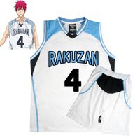 Wholesale Anime Kuroko no Basuke Basket costume Cosplay Rakuzan School Uniforms Akashi Seijuro Men Jersey Sportswear T shirt Shorts