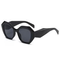 Wholesale Sunglasses Fashion Brand Design Irregular Big frame Street Style Casual Personality Diamond shaped Black For Adult