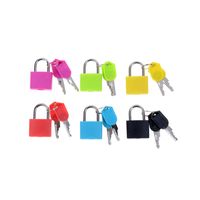 Wholesale Bag Parts Accessories Small Mini Strong Steel Padlock Travel Tiny Suitcase Lock With Keys Colors