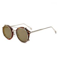Wholesale Vazrobe Reading Sunglasses Male Women Round Sun Glasses For Men Fit Over Eyeglasses Frame Walk Mirrored Double Lens