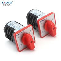 Wholesale Smart Home Control ZHUCO HZ5D M05 M06 A Positions Poles Induction Motor Reversible Transfer Switch Two Voltage Three pole Cam