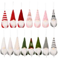 Wholesale Christmas Tree Decorations Plush Gnome Doll Pendant Hanging Ornament New Year Party Supplies Home Decor