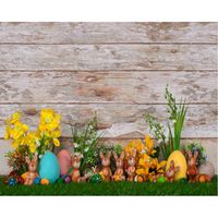 Wholesale Party Decoration Floral On Rustic Wooden Board Backdrop Baby Shower Room Decor Po Booth Studio Prop