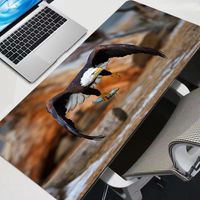 Wholesale Mouse Pads Wrist Rests Luxury Flying Eagle Large Pad Persian Carpet Laptop Pc Gamer Keyboard Mousepad Edge White Tassel Rubber Table Mat F