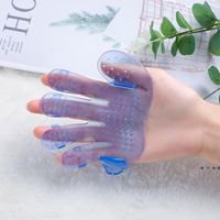 Wholesale Dog Grooming Pet Bath Brush Cat Massage Glove Pets Cleaning Tool Hair Remover Comb Deshedding Shower Gloves RRB12914