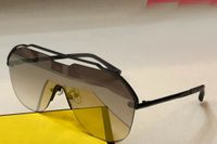 Wholesale Oversize Sunglasses Black Grey Mirror Single Lens Sunnies Fashion Sun Glasses for unisex occhiali da sole firmati UV400 Protection Eyewear with box