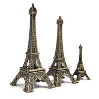 Wholesale 18cm Tower Eiffel Home Decoration Items Vintage Metallic Model Iron Creative Decorative Modern Artificial Photo Prop Crafts