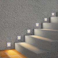Wholesale Wall Lamp Indoor Led Light Stair Corner W Recessed Footlight Stairway Corridor Step Illuminated Aluminium