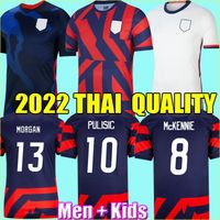 Wholesale 2021 PULISIC MCKENNIE Soccer Jersey ERTZ ALTIDORE PRESS WOOD MORGAN LLOYD America Football United States Shirt Camiseta USMNT LLETGET MEN Kid kits uniforms