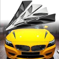Wholesale 2pcs Car Styling Universal Car Decorative Air Intake Side Flow Hood Vent Cover D Sticker Car Shark Gills Creative Stickers