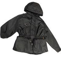 Wholesale 2022 female designer jacket fashion P home autumn and winter jacket luxury big pocket zipper hooded windbreaker