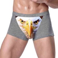 Wholesale Men Wolf Underwear f Cotton Cartoon d Panties Penis Pouch Male Underpants Sheer Men s Boxer Shorts Funny Boxershorts
