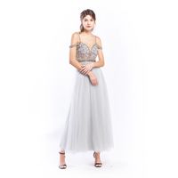 Wholesale High end halo queen gowns luxury ladies elegant host annual dress