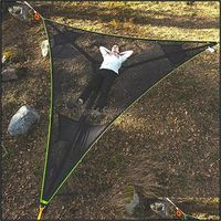 Wholesale Camp And Hiking Sports Outdoorscamp Furniture Mti Person Hammock Point Design Portable Mti Functional Triangle Aerial Mat For Cam Sleep