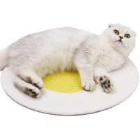 Wholesale Cat Beds Furniture Japanese Cotton Thread Woven Pet Litter Mat Claw Grinding Bed Refreshing Cats Scratching Pad Products