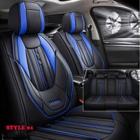 Wholesale Sport Style Car Seat cover D solid waist all inclusive pu leather all season universal seats Cushion for BMW Honda Hyundai