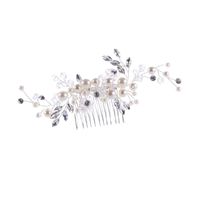 Wholesale Hair Brushes Pearl Comb Crystal Insert Bride Headdress Weeding Dress Headwear