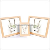 Wholesale Aents Décor Garden5 Inch Modern Decor Wooden Po Frame Diy Large Square Frames For Pictures Mt Media Wedding Wall Ornament Home Decoratio