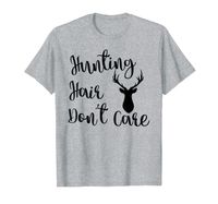 Wholesale Funny Deer Hunting T Shirt for Women Hunting Hair Don t Care