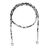 Wholesale 4mm Small Faceted Crystal Glass Beads Face Lanyard Masked Chains for Masks Holder Eyeglass Straps Face Chain Hanger Cords String Necklace