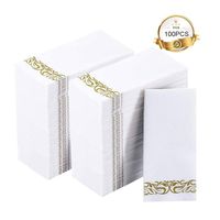 Wholesale Towel Disposable Guest Towels Soft And Absorbent Linen Feel Paper Hand Durable Decorative Bathroom Napkins