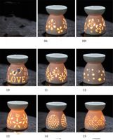 Wholesale Hot Garden Décor Ceramic Oil Burners Wax Melt Holders Aromatherapy Essential Aroma Lamp Diffuser Candle Tealight Holder Home Bedroom Decor