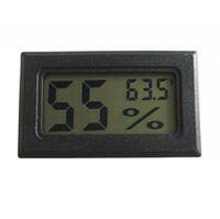 Wholesale 2021 Black White Mini Digital LCD Environment Thermometer Hygrometer Humidity Temperature Meter In room refrigerator icebox