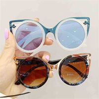 Wholesale Summer Sunglasses For Kids Girls Boys Sunglasses Fashion Style Glasses Round Multiple Colors Transparent Lens Babies Personalized Cool H71X9B7