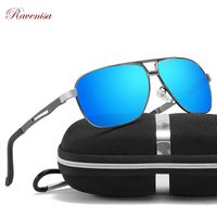 Wholesale Sunglasses Fashion Square AL MG For Men Women Pilot Driving Sun Glasses With Polarized Lenses UV400 Protective Goggle