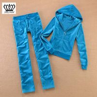 Wholesale Brand Velvet Women s Fabric Tracksuits Velour Women Track Suit Hoodies and Pants Red Xs xl