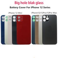 Wholesale 50Pcs Back Glass with big hole housing for iphone Plus XS XR Pro Max SE battery Cover Rear Door Case Replacement