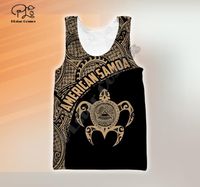 Wholesale Men s Tank Tops PLstar Cosmos French Samoa Polynesia Tattoo Summer Top Fashion Men Women Casual D Printed Colorful Beach Vest Style