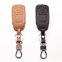 Wholesale Car Genuine Leather Key Holder Fob Cover Skin Case Cover for Audi B9 A4 Allroad Q5 Q7 TT TTS car keys accessories