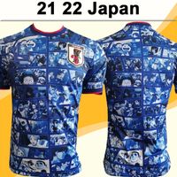 Wholesale 21 Japan National Anime version Mens Soccer Jerseys Special Edition Blue White Football Shirts Uniforms