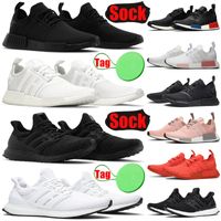 Wholesale With Sock Tag nmd r1 ultraboost ultra boost men women running shoes ultraboosts triple black white mens womens trainers sports sneakers runners