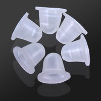 Wholesale 100PCS Soft Microblading Tattoo Ink Cup Cap Pigment Silicone Holder Container S L For Permanent Makeup Tattoo Accessory Supply