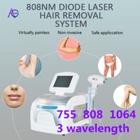 Wholesale 808nm nm nm wavelength depilacion Portable machine alexandrite nm diodo laser hair removal beauty equipment