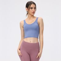 Wholesale woman s Yoga sports bra bodybuilding all match casual gym push up bras high quality crop tops indoor outdoor workout clothing L