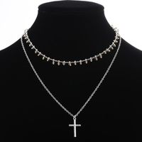 Wholesale Chains Crystal Necklace Speed Manual Chain Cross Selling Designer XL098