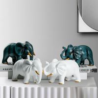 Wholesale Decorative Objects statue elephant decoration lucky town house wine cabinet decoration study living room suitable for small gifts and Christmas giftss